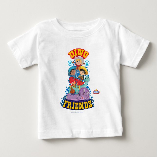 Dino Friends | Dino Ranch Baby T-shirt (Vorderseite)