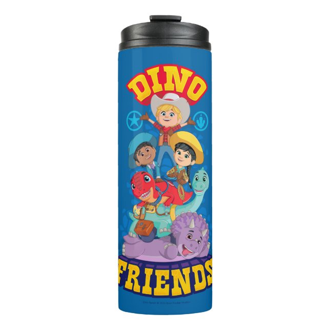 Dino Friends | Dino Ranch Thermosbecher (Vorderseite)