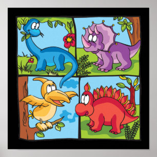 Dino Friends Poster
