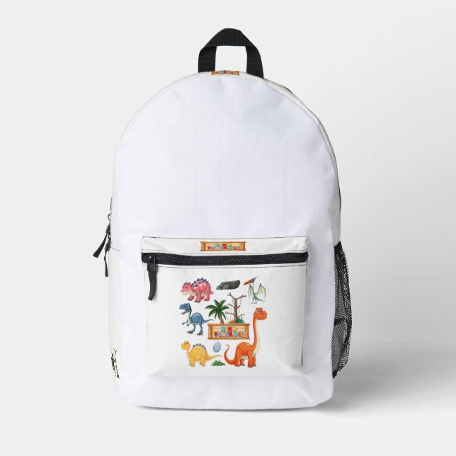 Dino Friends Rucksack Druckknopfbeutel (Vorderseite)