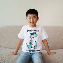 Dino für Schulzeit Kinder T - Shirt