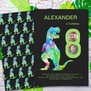 Dino-Geburtstagsfeier Einladung