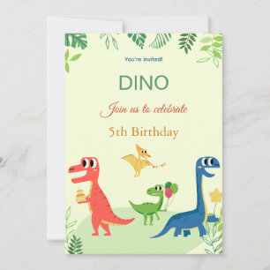 Dino-Geburtstagsveranstaltung Einladung