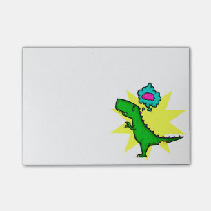 Dino-Gehirn-Post-It Post-it Klebezettel