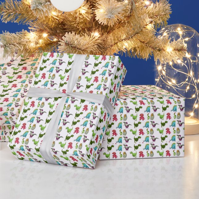 Dino Geschenkpapier (Feiertage)