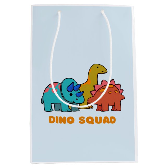 Dino Gift Bag Mittlere Geschenktüte (Vorderseite)