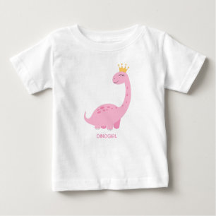 Dino girl baby t-shirt