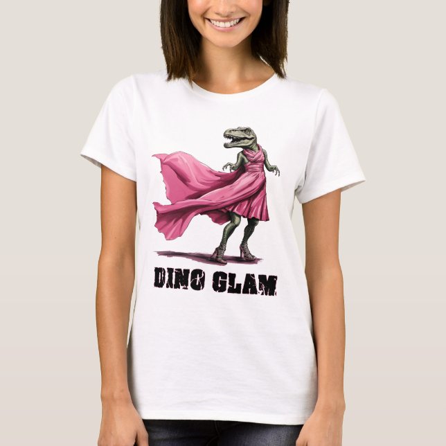 Dino Glam Dinosaur T - Shirt (Vorderseite)