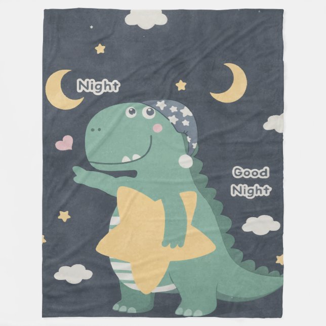 Dino Gute Nacht Decke (Vorderseite)