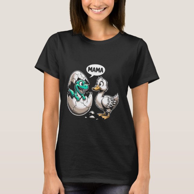 Dino Hatchling trifft Duckling T-Shirt (Vorderseite)