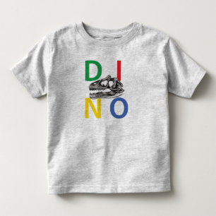 DINO - Heather Gray Toddler Fine Jersey T - Shirt