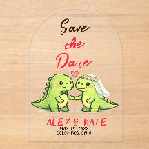 Dino-Hochzeit Termin speichern