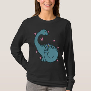Dino ist verliebt Dinosaurier Reptil T-Shirt
