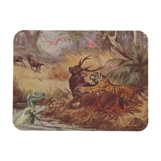 Dino-Jagd - Magnet (Horizontal)