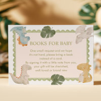 Dino-Junge Baby Shower Bücher für Baby