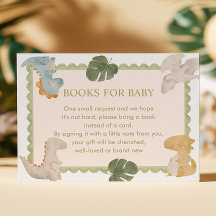 Dino-Junge Baby Shower Bücher für Baby