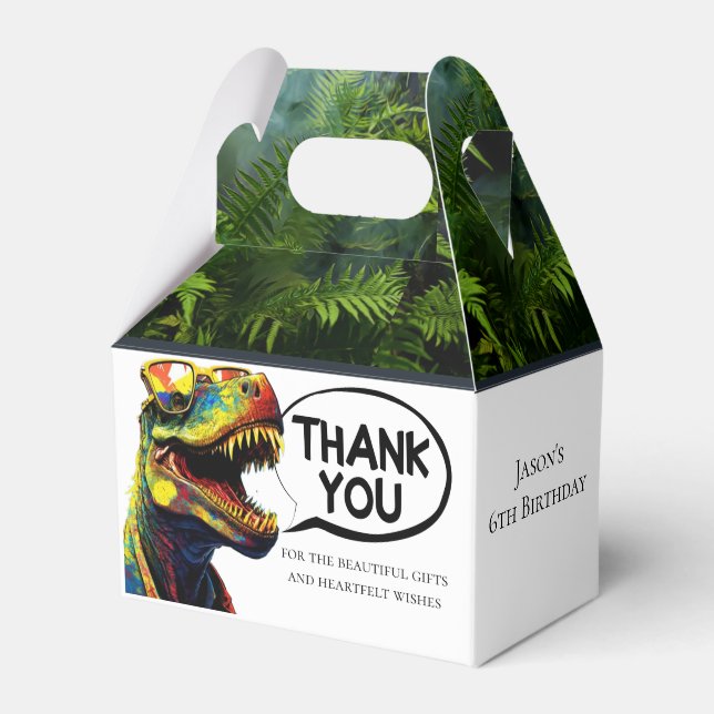 Dino Jurassic Jungle kids Geschenkschachtel (Vorderseite)