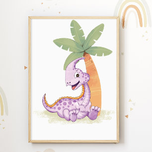 Dino-Kinderzimmerposter Dinosaurier Kinderzimmer D Poster