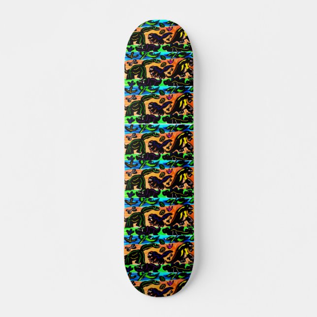 Dino-Kunstwerke so cool Skateboard (Vorne)