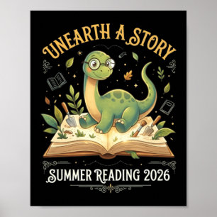 Dino-Leseabenteuer Sommer 2026 T Poster