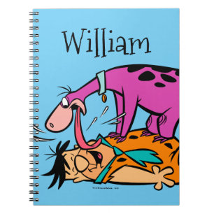 Dino Licking Fred Flintstone Notizblock