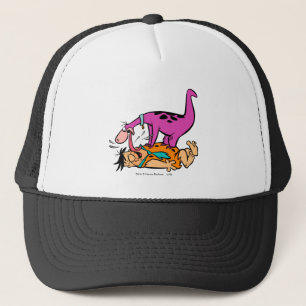 Dino Licking Fred Flintstone Truckerkappe