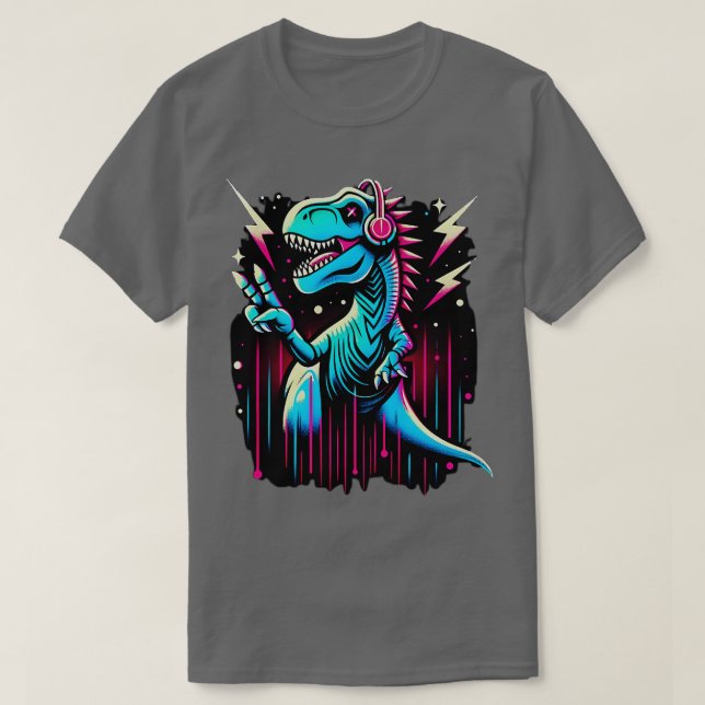 Dino Liebe Friedlich TRex Paleontology Dinosaurier T-Shirt (Design vorne)