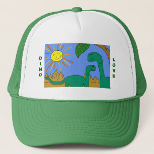 DINO-LIEBE - i-LIEBE-DINOSAURIER Hut Truckerkappe
