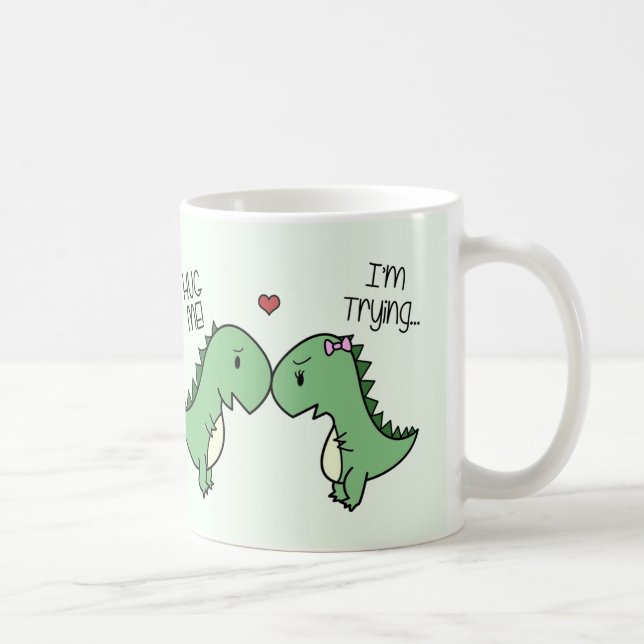Dino Liebe Tasse! [in grün] Tasse (Rechts)