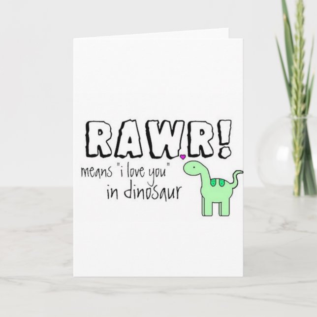 Dino Lingo Karte (Vorderseite)