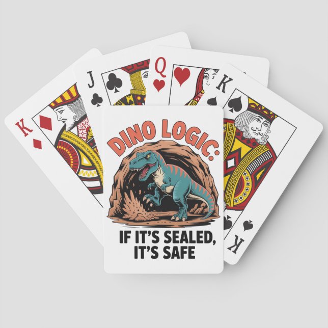 Dino-Logik Spielkarten (Rückseite)