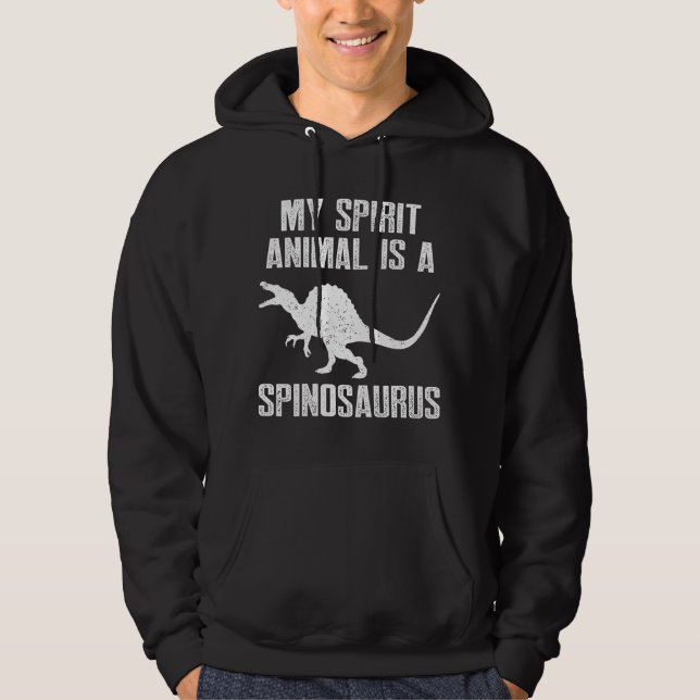 Dino Lover My Spirit Animal ist ein Spinosaurier Hoodie (Vorderseite)