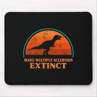 Dino macht Multiple Sklerose ausgestorbenes Bewuss Mousepad