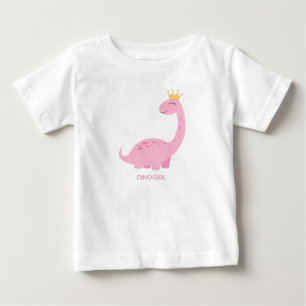 Dino-Mädchen Baby T-shirt