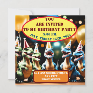 Dino Mighty II Einladung