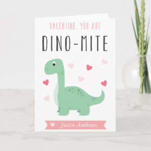 Dino-Milbe Valentinsgruß-Gruß-Karte Feiertagskarte