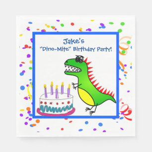 Dino-Milbe Zeit-Dinosaurier-und Serviette