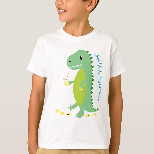 Dino mit seinen Zitronen T-Shirt (Vorderseite)