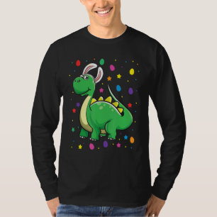 Dino mit sonnigen Ohren Funny Egg Jagen Dinosaur E T-Shirt