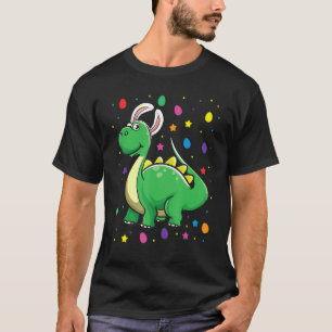 Dino mit sonnigen Ohren Funny Egg Jagen Dinosaur E T-Shirt