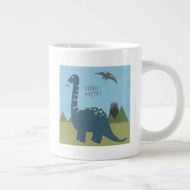 Dino-mite Dinosaur Jumbo-Tasse (Rechts)