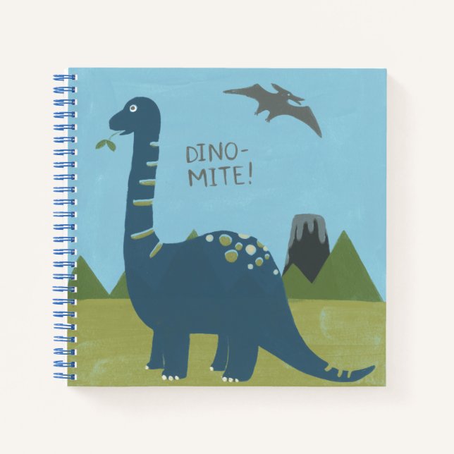 Dino-mite Dinosaur Notizbuch (Vorderseite)