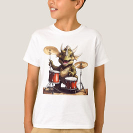Dino-mite Drummer Unisex Kid's T - Shirt