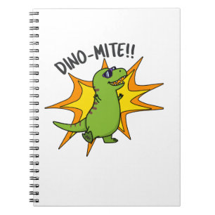 Dino-mite Funny TRex Dinosaur Pun Notizblock