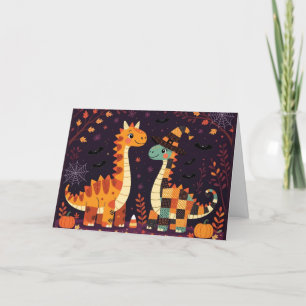 Dino-mite Halloween-Nacht Feiertagskarte
