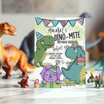 Dino-Mite Kid's Geburtstagsparty Dinosaurier Einla