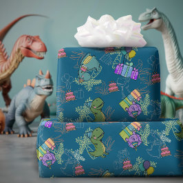 Dino-Mite Kids Geburtstagsparty Dinosaurier Geschenkpapier