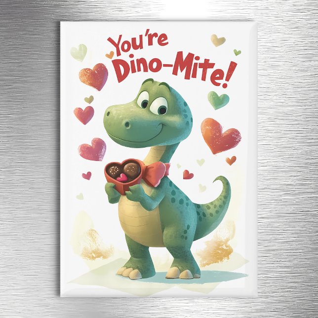 Dino-mite-Kinderkarte Magnet (Von Creator hochgeladen)