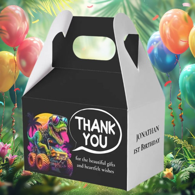 Dino-Mite Monster-Party Geschenkschachtel (Make your celebration unforgettable—join the dino-mite fun now!)