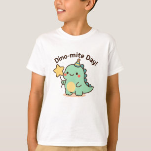 Dino-mite Tag – Süßes Dinosaurier-Party-Design T-Shirt